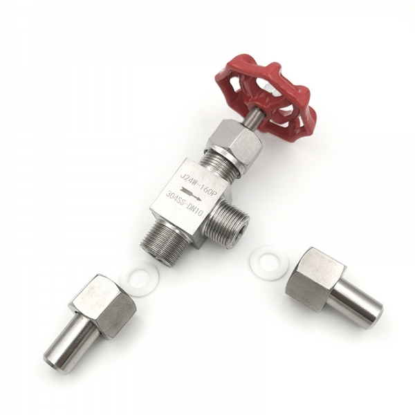 304 Stainless Steel Angle Needle Valve J24W-160P Welded Needle Valves High Pressure Globe Valve