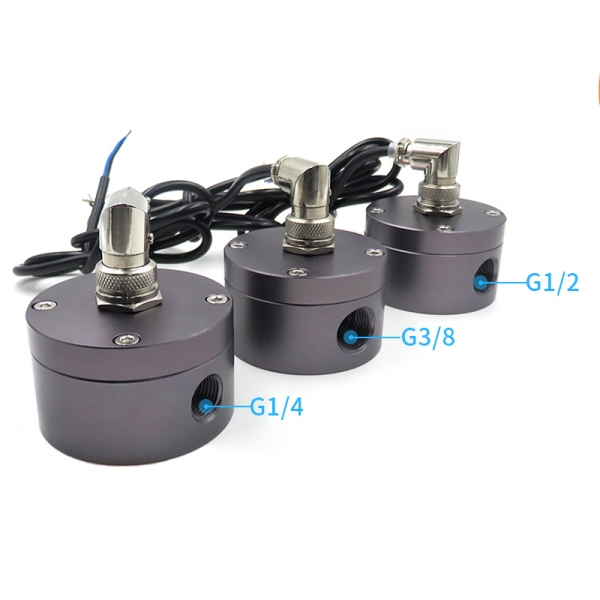  Aluminum Alloy Oval Gear Flowmeter DC5~24V Oil Flow Sensor Hall Sensor Suitable for Diesel Gasoline and Milk