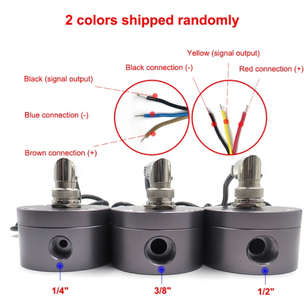  Aluminum Alloy Oval Gear Flowmeter DC5~24V Oil Flow Sensor Hall Sensor Suitable for Diesel Gasoline and Milk