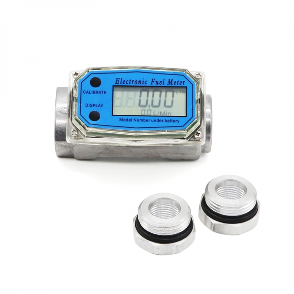 1/2 inch to 2 inch High-Precision Turbine Flowmeter Aluminum Alloy Electronic Digital Display For Water Diesel and Gasoline