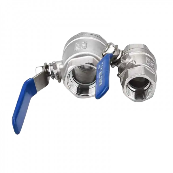 DN15-DN100 304 Stainless Steel Manual Valve Two Pieces Two Way Female Thread Manual Valve