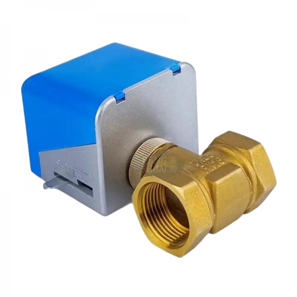 Two Way/Three Way Brass AC220V AC24V Motorized Ball Valve Three Wire Two Control Globe Valve 