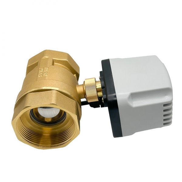  IP65 Waterproof Motorized Ball Valve 3-Wire 2 Control Brass Electric Ball Valve Big Torque Metal Motor