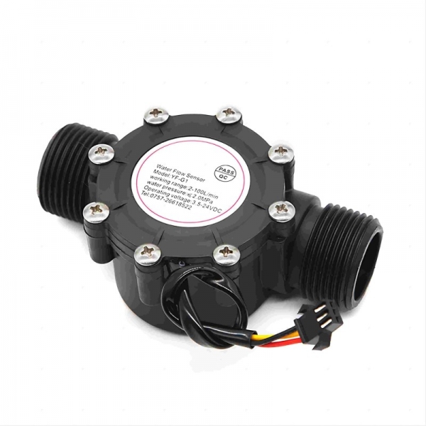 DN15-DN50 Plastic Nylon Flowmeter Hall Effect Switch Sensor Water Counter Liquids Flow Sensor For Pool