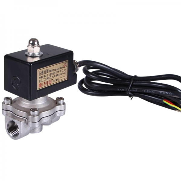 220V 24V Explosion Proof Stainless Steel Normally Closed Lpg Gas Solenoid Valve