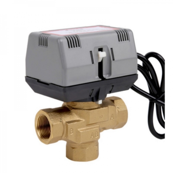 Two Way/ Three Way Brass Motorized Ball Valve AC220V Three Wire Two Control Shut-Off Valve