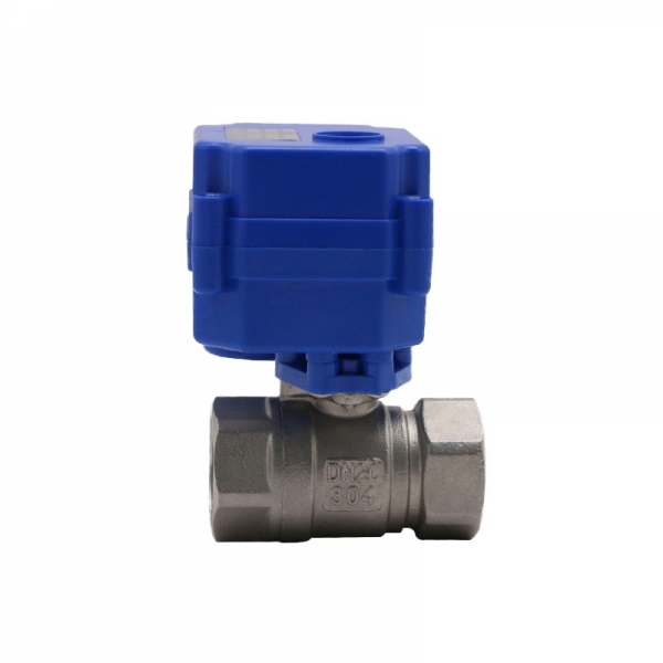 Motorized Ball Valve 2-way Stainless Steel Electric Ball Valve 2-wire Electric Actuator AC/DC 9-24V