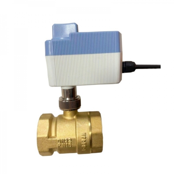 New Model Brass Waterproof Electric Ball Valve AC220V DC12V DC24V with Manual Switch 