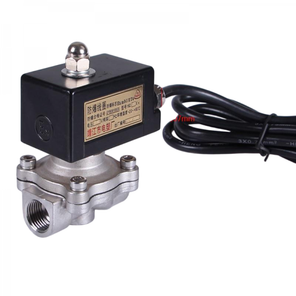 220V 24V Explosion Proof Stainless Steel Normally Closed Lpg Gas Solenoid Valve