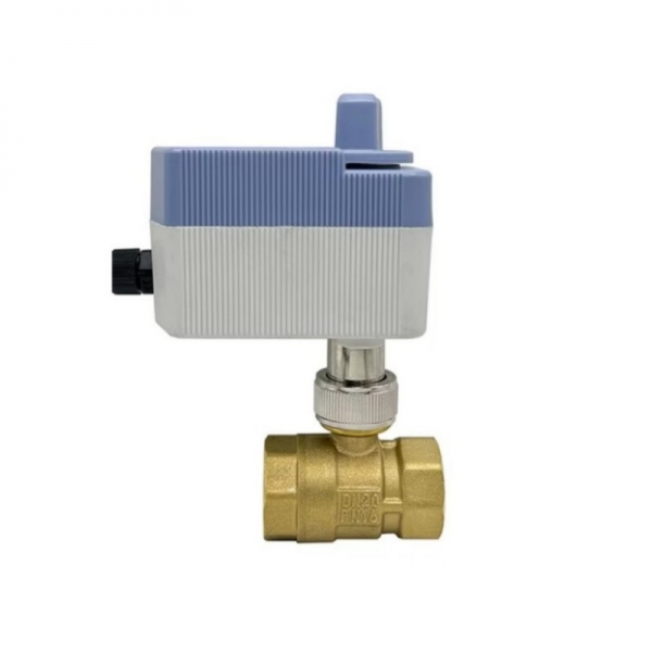 New Model Brass Waterproof Electric Ball Valve AC220V DC12V DC24V with Manual Switch 