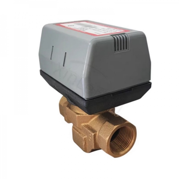 Two Way/ Three Way Brass Motorized Ball Valve AC220V Three Wire Two Control Shut-Off Valve