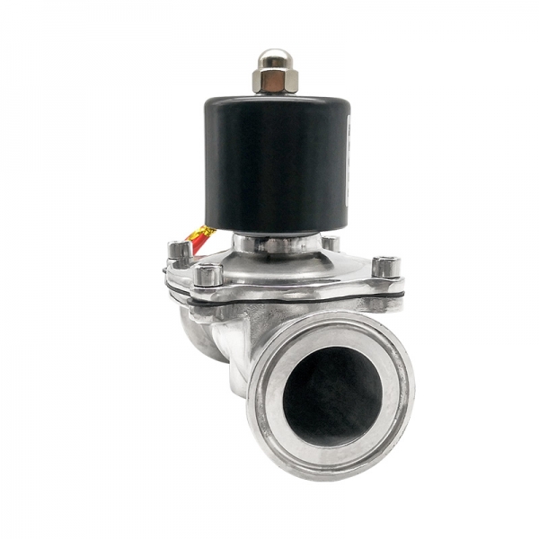 Stainless Steel Nomally Closed Clamp Type Sanitary Solenoid Valve AC220V DC24V Food grade solenoid valve