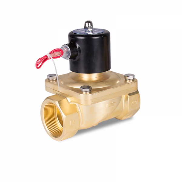 Normally Closed Brass Solenoid Valve 220VAC 110VAC 24VDC 12VDC 24VAC Direct Acting For Water Gas Oil