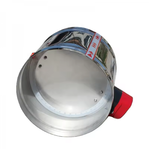 51mm to 200mm Stainless Steel Air Ventilation conditioning Motorized Round Duct Air Volume Control Damper Electric With Actuator