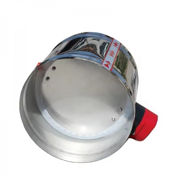 51mm to 200mm Stainless Steel Air Ventilation Conditioning Motorized Round Duct Air Volume Control Damper Electric With Actuator