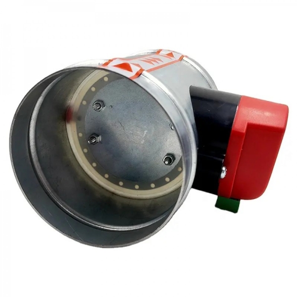 51mm to 200mm Stainless Steel Air Ventilation Conditioning Motorized Round Duct Air Volume Control Damper Electric With Actuator