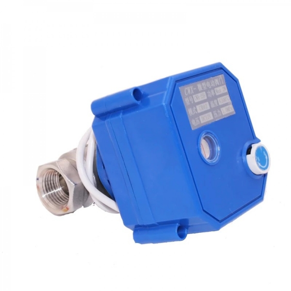 304 Stainless Steel Motorized Ball Valve Electric Ball Valve With Manual Switch Electric Actuator AC/DC 9-24V