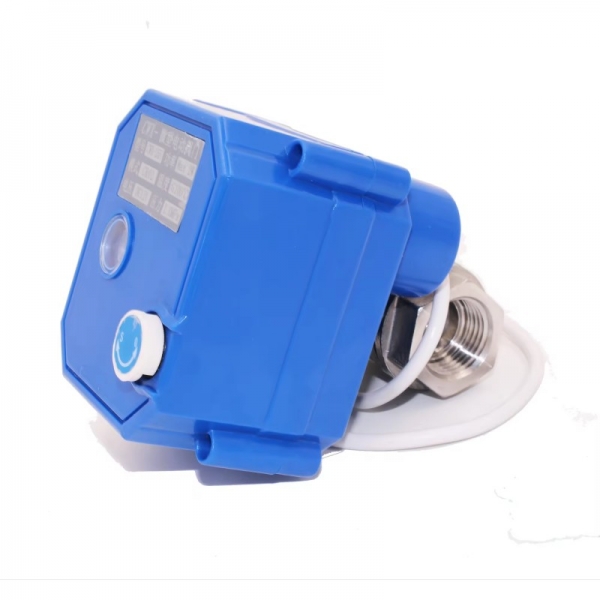 304 Stainless Steel Motorized Ball Valve Electric Ball Valve With Manual Switch Electric Actuator AC/DC 9-24V