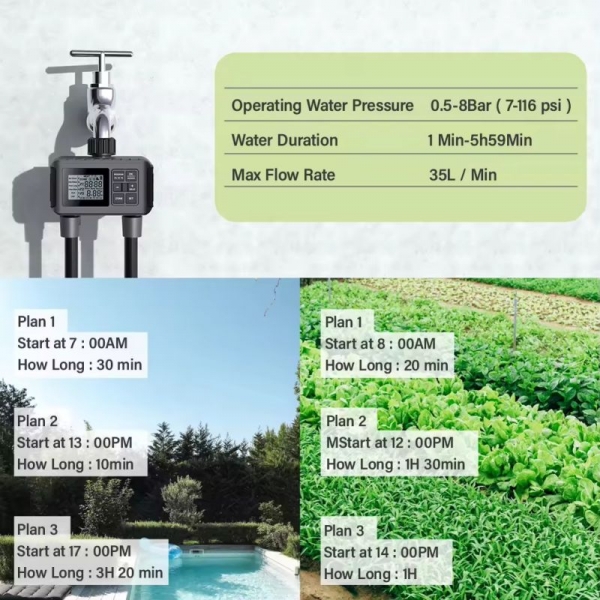 Smart Digital Garden Watering Timer Drip Irrigation Controller Irrigation Timer For Greenhouse Lawn