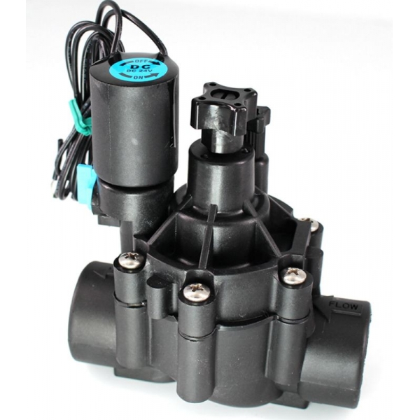 2 Way 2 Positions Normally Closed 220V 12V 24V DC Latching Irrigation Solenoid Valve With  Flow Regulation