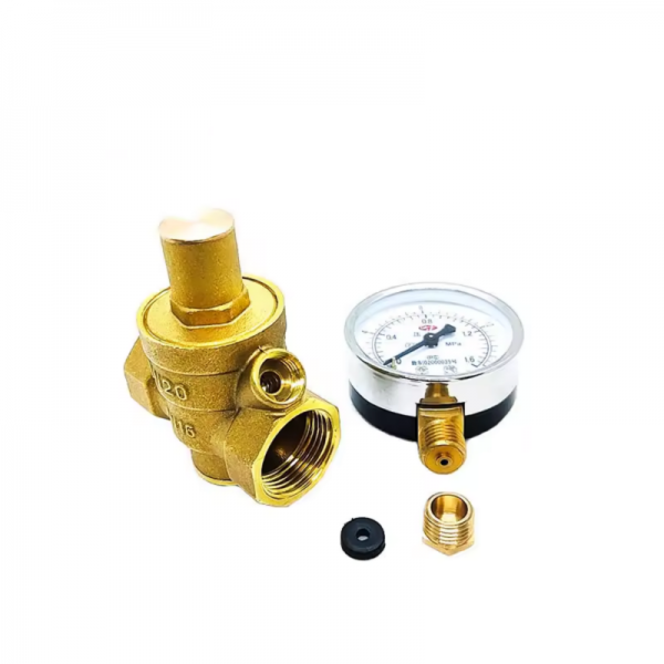 Brass Water Pressure Reducing Maintaining Valve DN15/DN20/DN25/DN32 Regulator Adjustable Relief Valve Gauge