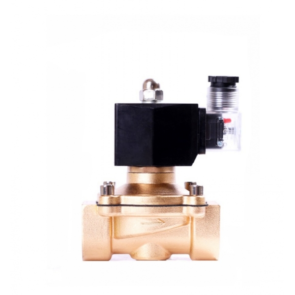 Waterproof Normally Closed Brass Solenoid Valve 220VAC 110VAC 24VDC 12VDC 24VAC Direct Acting For Water Gas Oil