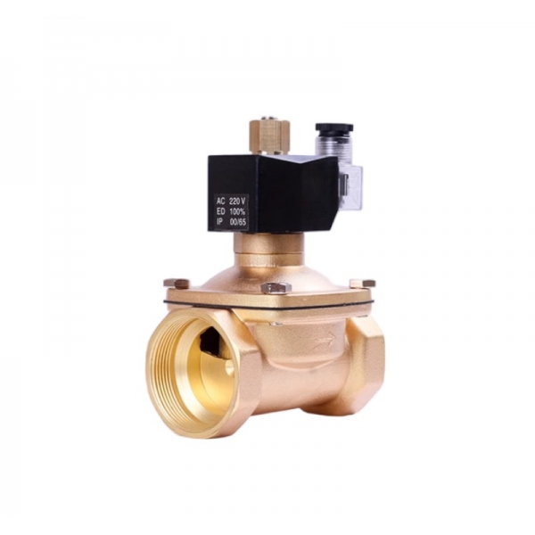 Normally Open Solenoid Valve Brass 2 Way Electric Water Valve 220VAC 24VDC 12VDC 24VAC 110VAC 