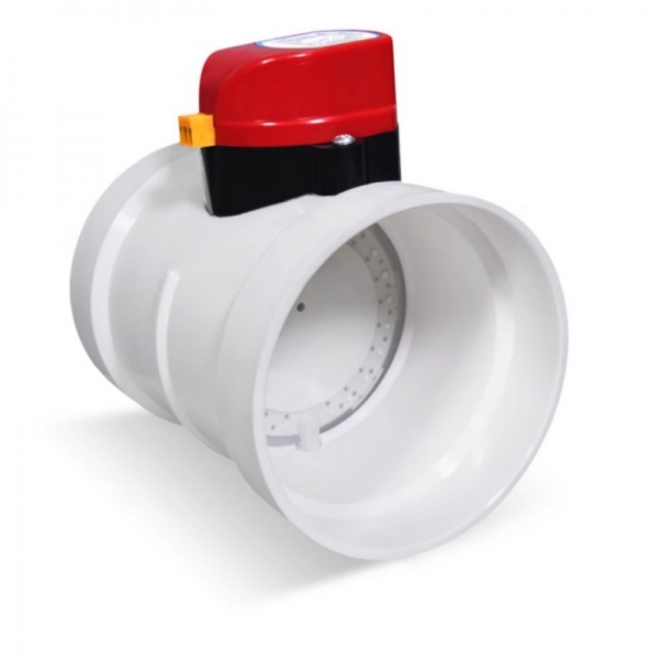 75mm to 200mm PVC Air Volume Regulating Valve Motorized Round Duct Air Volume Control Damper For Conditioning Air Ventilation