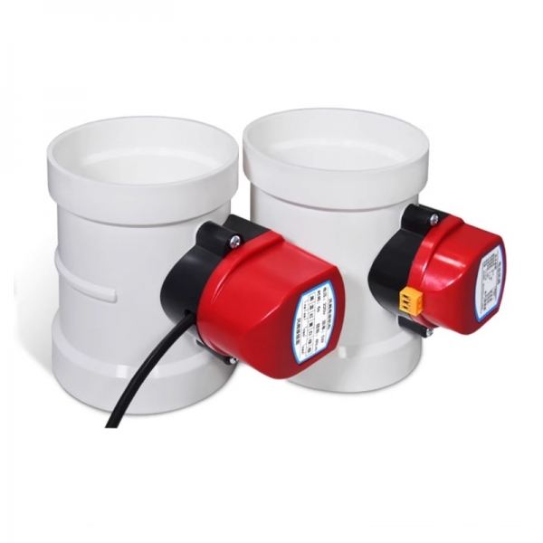 75mm to 200mm PVC Air Volume Regulating Valve Motorized Round Duct Air Volume Control Damper For Conditioning Air Ventilation