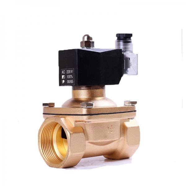 Waterproof Normally Closed Brass Solenoid Valve 220VAC 110VAC 24VDC 12VDC 24VAC Direct Acting For Water Gas Oil