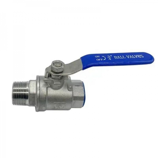 1/2‘‘ to 2‘‘ High Platform Female/ Male Thread Manual Ball Valve 304 Stainless Steel Two Pieces Water Pipe Fitting Ball Valve