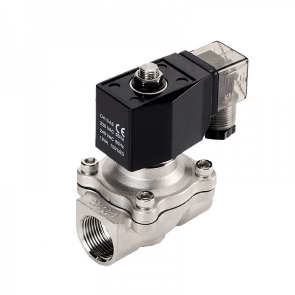 Normally Closed 12v Electric Solenoid Valve Water 24v 230v 24 1/2 3/4 Stainless Steel IP65 DIN Coil High Temperature