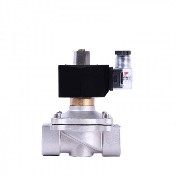 Normally Open 220v 12v 230v Stainless Steel DN50 Pneumatic Solenoid Valve