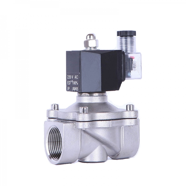 Normally Closed 12v Electric Solenoid Valve Water 24v 230v 24 1/2 3/4 Stainless Steel IP65 DIN Coil High Temperature