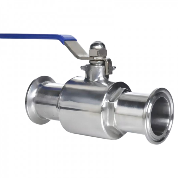 19mm to 159mm 304 Stainless Steel Manual Ball Valve Handle Operated Two Way Sanitary Food Grade Tri-Clamp Manual Ball Valve