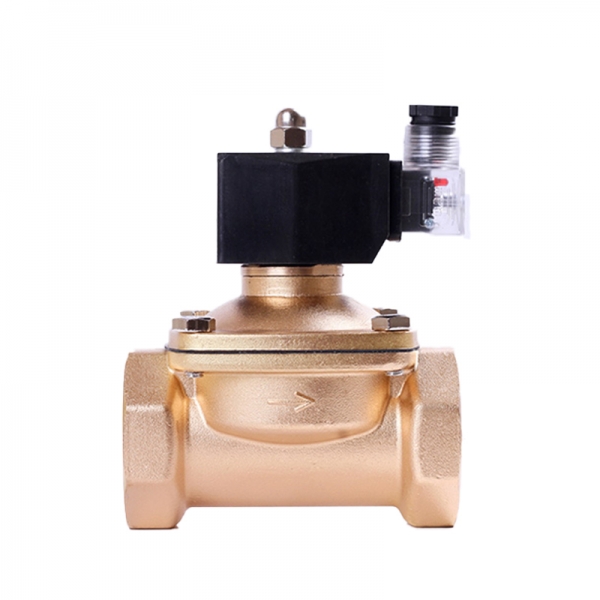 Waterproof Normally Closed Brass Solenoid Valve 220VAC 110VAC 24VDC 12VDC 24VAC Direct Acting For Water Gas Oil