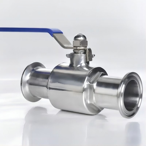 19mm to 159mm 304 Stainless Steel Manual Ball Valve Handle Operated Two Way Sanitary Food Grade Tri-Clamp Manual Ball Valve