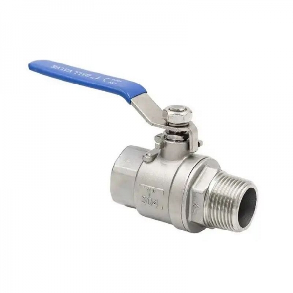 1/2‘‘ to 2‘‘ High Platform Female/ Male Thread Manual Ball Valve 304 Stainless Steel Two Pieces Water Pipe Fitting Ball Valve