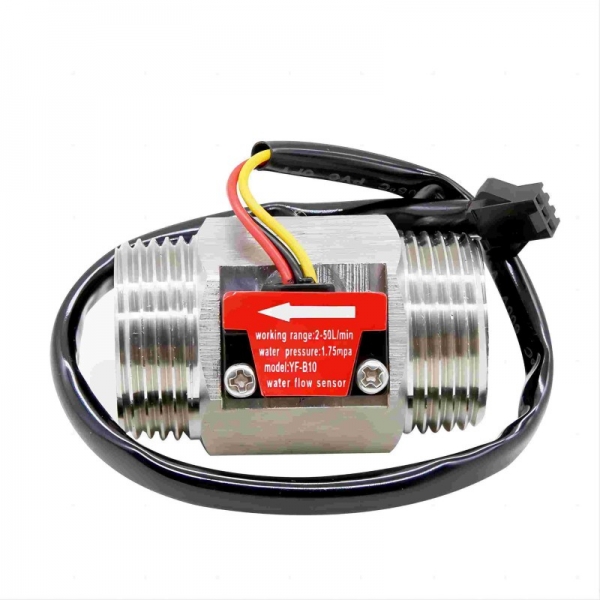 Stainless Steel Water Flow Sensor Flowmeter 1.75MPa DC3.5~24V NPN Hall Turbine Flow Switch Sensor