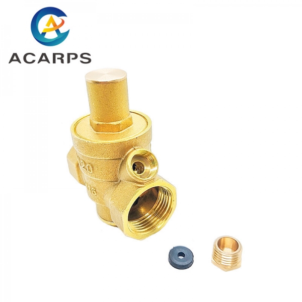 Brass Water Pressure Reducing Maintaining Valve DN15/DN20/DN25/DN32 Regulator Adjustable Relief Valve Gauge