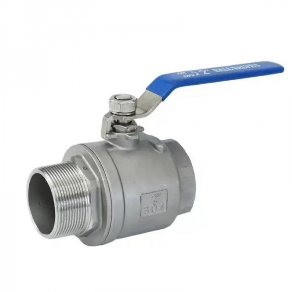 1/2‘‘ to 2‘‘ High Platform Female/ Male Thread Manual Ball Valve 304 Stainless Steel Two Pieces Water Pipe Fitting Ball Valve