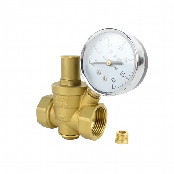 Brass Water Pressure Reducing Maintaining Valve DN15/DN20/DN25/DN32 Regulator Adjustable Relief Valve Gauge