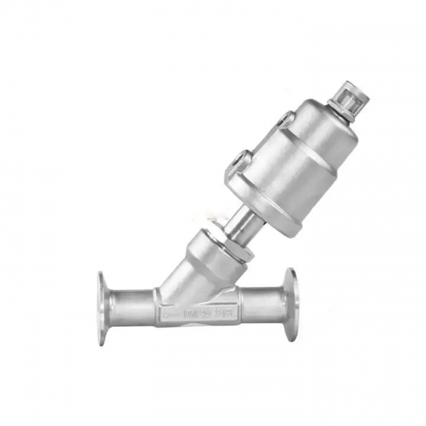 DN15-DN50 2 Way Stainless Steel Tri Clamp Pneumatic Ball Valve Quick-Install Angle Seat Valve 16bar Position Angle Seat Valve