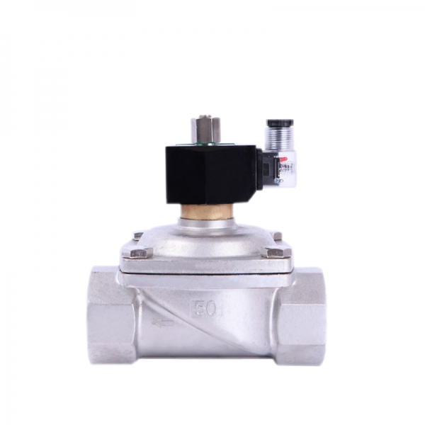 Normally Open 220v 12v 230v Stainless Steel DN50 Pneumatic Solenoid Valve