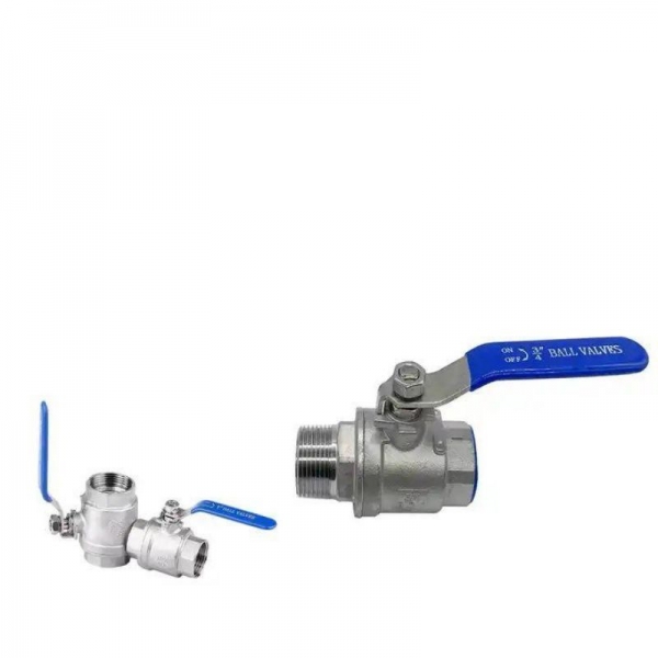 1/2‘‘ to 2‘‘ High Platform Female/ Male Thread Manual Ball Valve 304 Stainless Steel Two Pieces Water Pipe Fitting Ball Valve