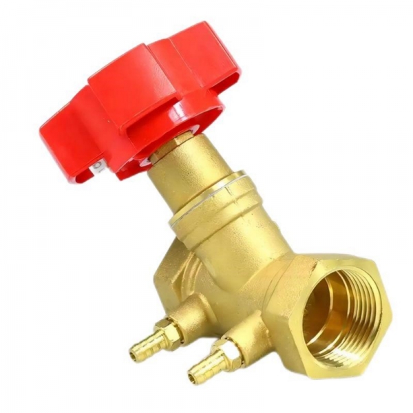 Brass Double Adjustment Balance Flowmeter Valve Manual Digital Control Loop Balance Valve