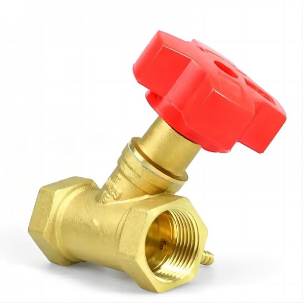 Brass Double Adjustment Balance Flowmeter Valve Manual Digital Control Loop Balance Valve