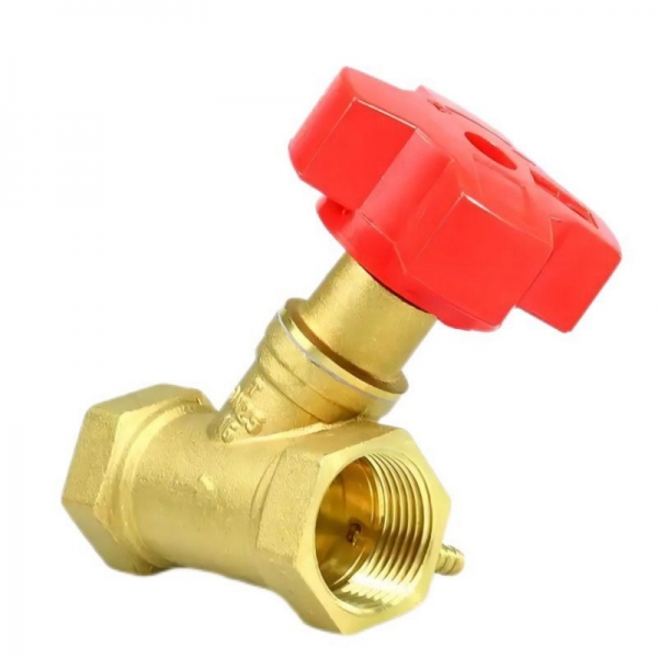 Brass Double Adjustment Balance Flowmeter Valve Manual Digital Control Loop Balance Valve