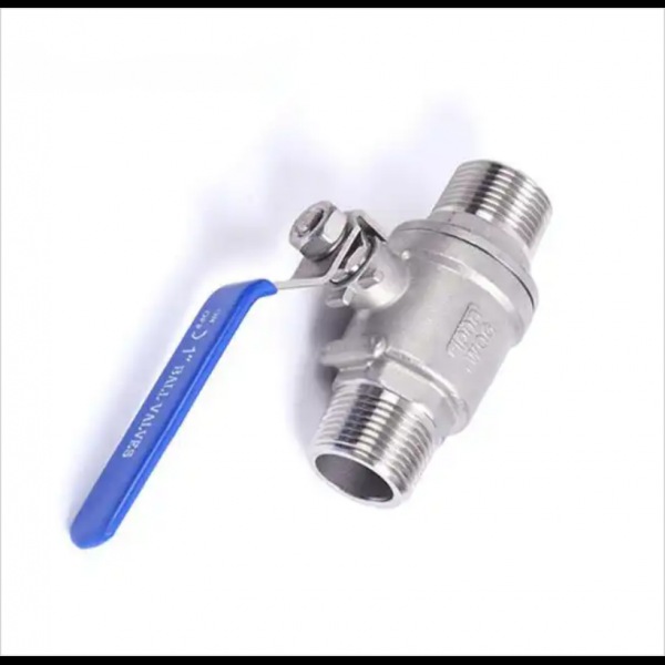 1/4‘‘ to 2‘‘ Stainless Steel External Thread Manual Ball Valve 100 WOG Two Way Two Piece Double Male Thread Ball Valve