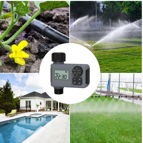 IP55 Waterproof Irrigation Timer Sprayer Automatic Watering Rain Delay Manual Digital Garden